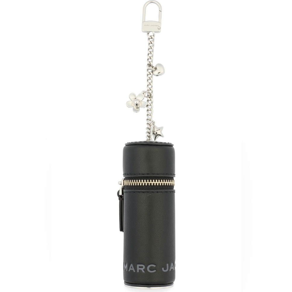 Marc Jacobs Black The Lipstick Case Bag Charm Black EUC